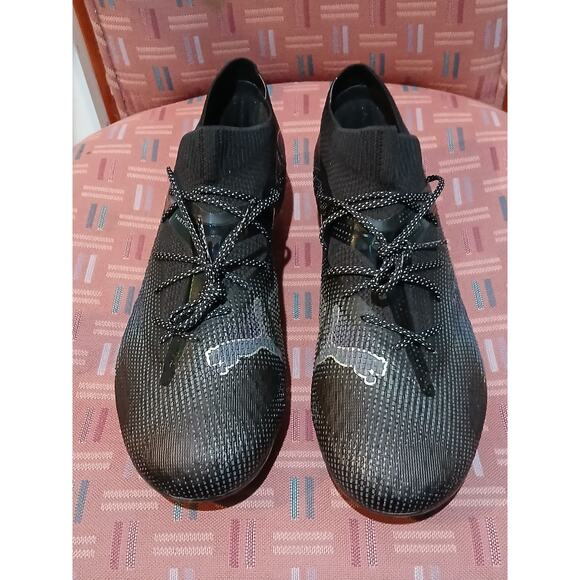 NEW Puma Men’s 8.5 FUTURE 7 ULTIMATE FG/AG Soccer Cleats Black/Silver 107916-02 main image 6